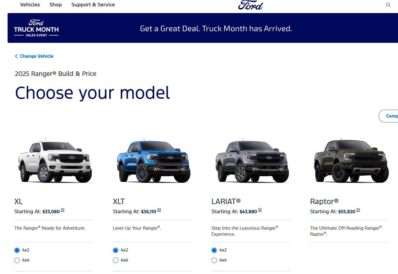 Ford Ranger No XLT trim for 2025? 1743448848125-oy