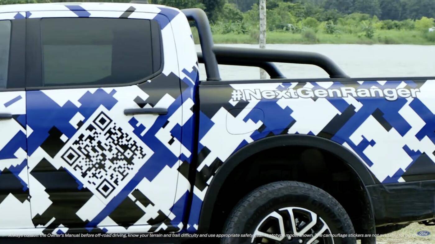 Ford Ranger 2023 Ford Ranger official teaser video gives more previews - "#NextGenRanger Hiding in Plain Sight" 2023-ford-ranger-prototype-australia-6