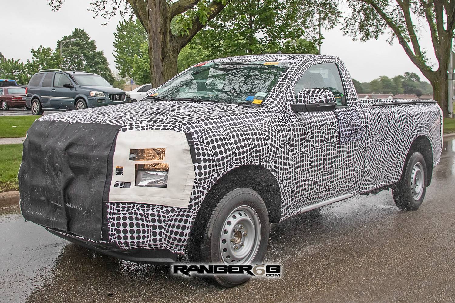 Ford Ranger First Look: 2023 Ford Ranger Single Cab Spied in LHD Riding on Steelies 2023-ranger-single-cab-work-truck-2