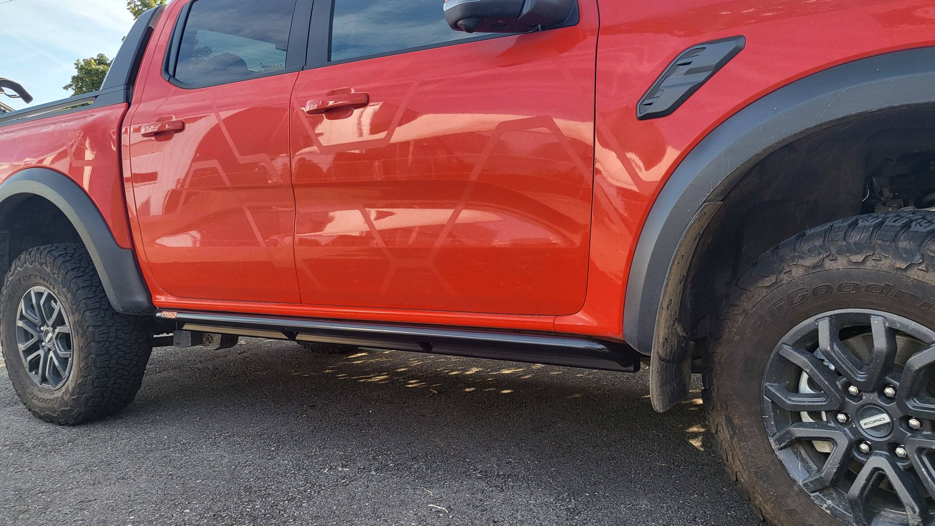 Ford Ranger They are finally ON - rock sliders 20230911_155822