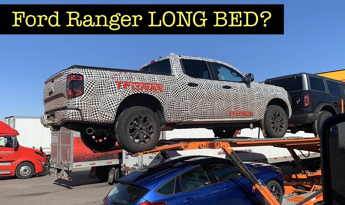 Spotted 2025 Ford Ranger Crew Cab Long Bed! Ranger6G 2025+ Ranger