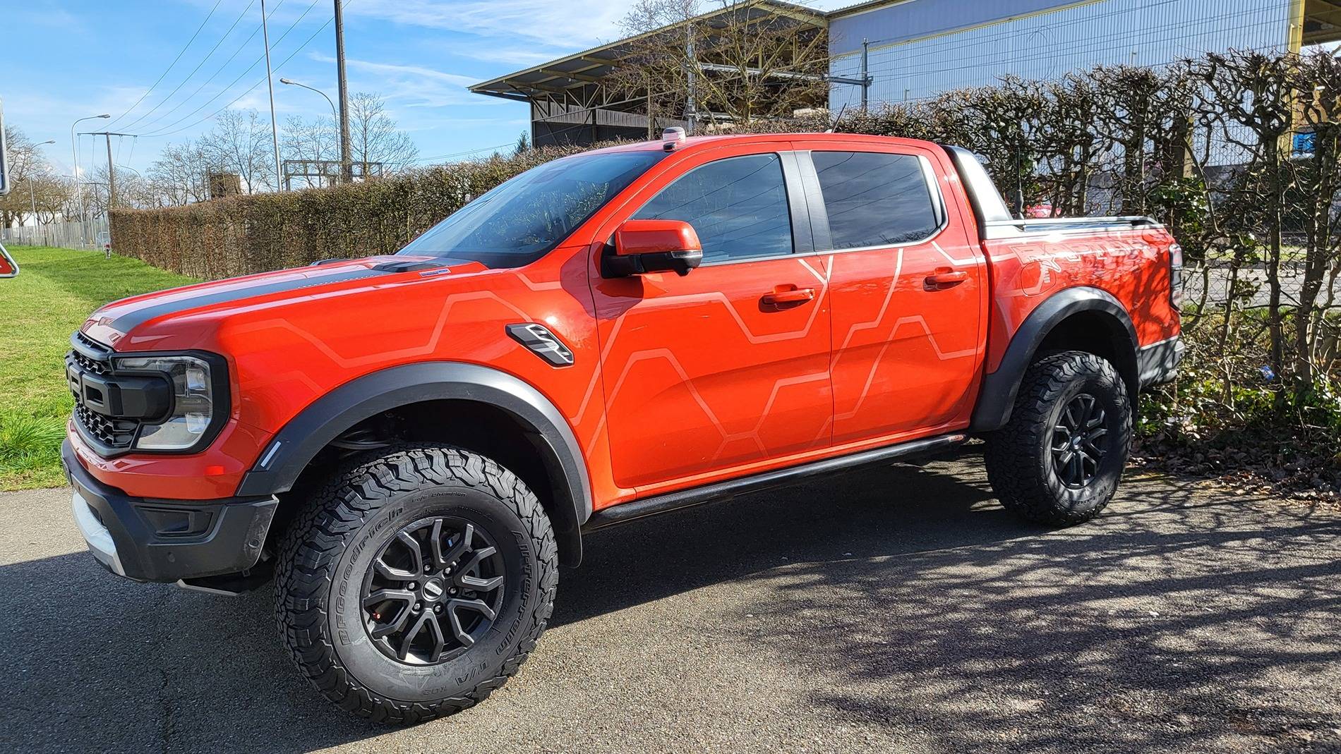 Ford Ranger New 315/70 R17 BF Goodrich Baja Champions & Eibach ProSpacers with Original Rims 20240319_152420