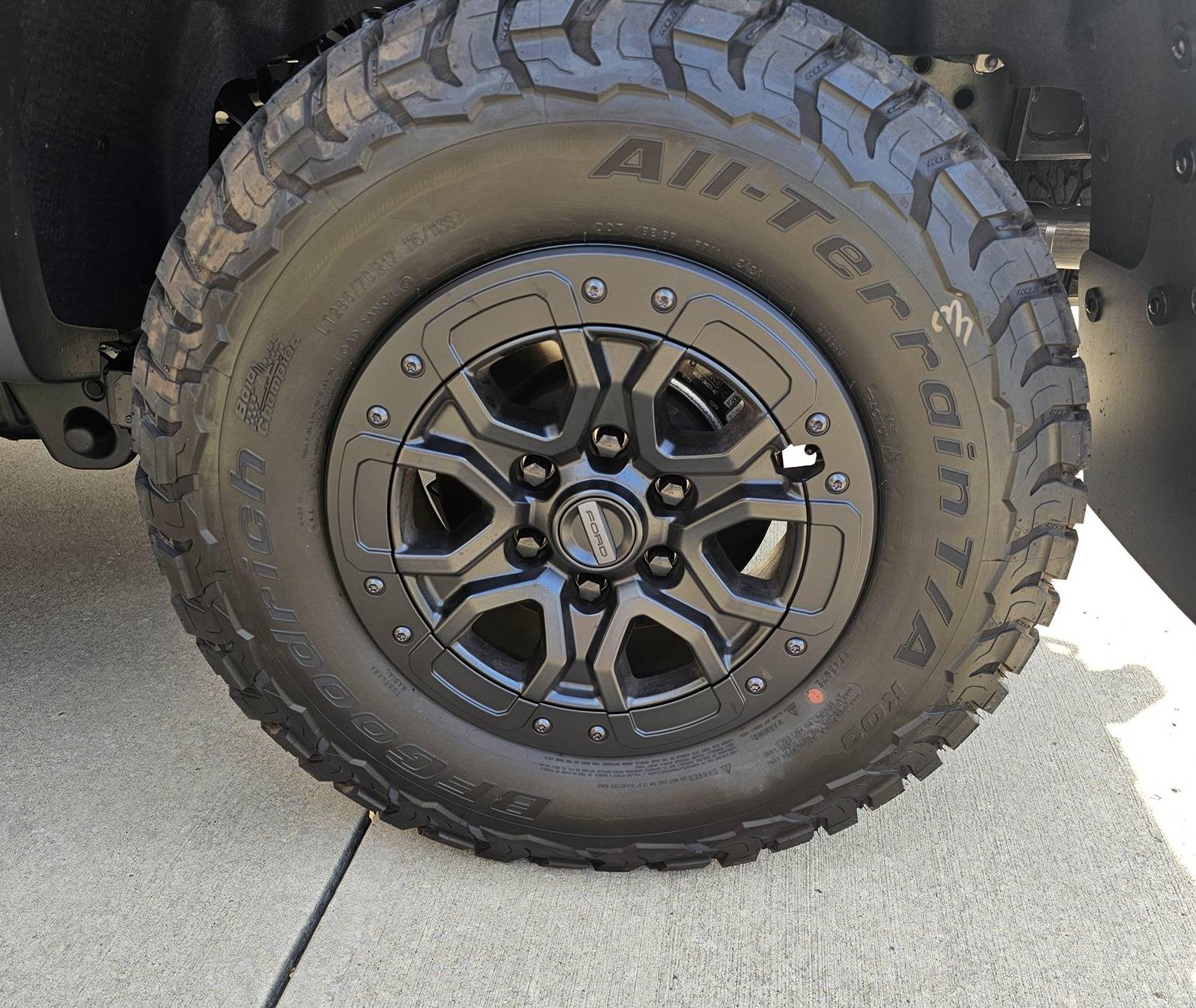 Ford Ranger Raptor beadlock ring powder coated! 20241031_135244