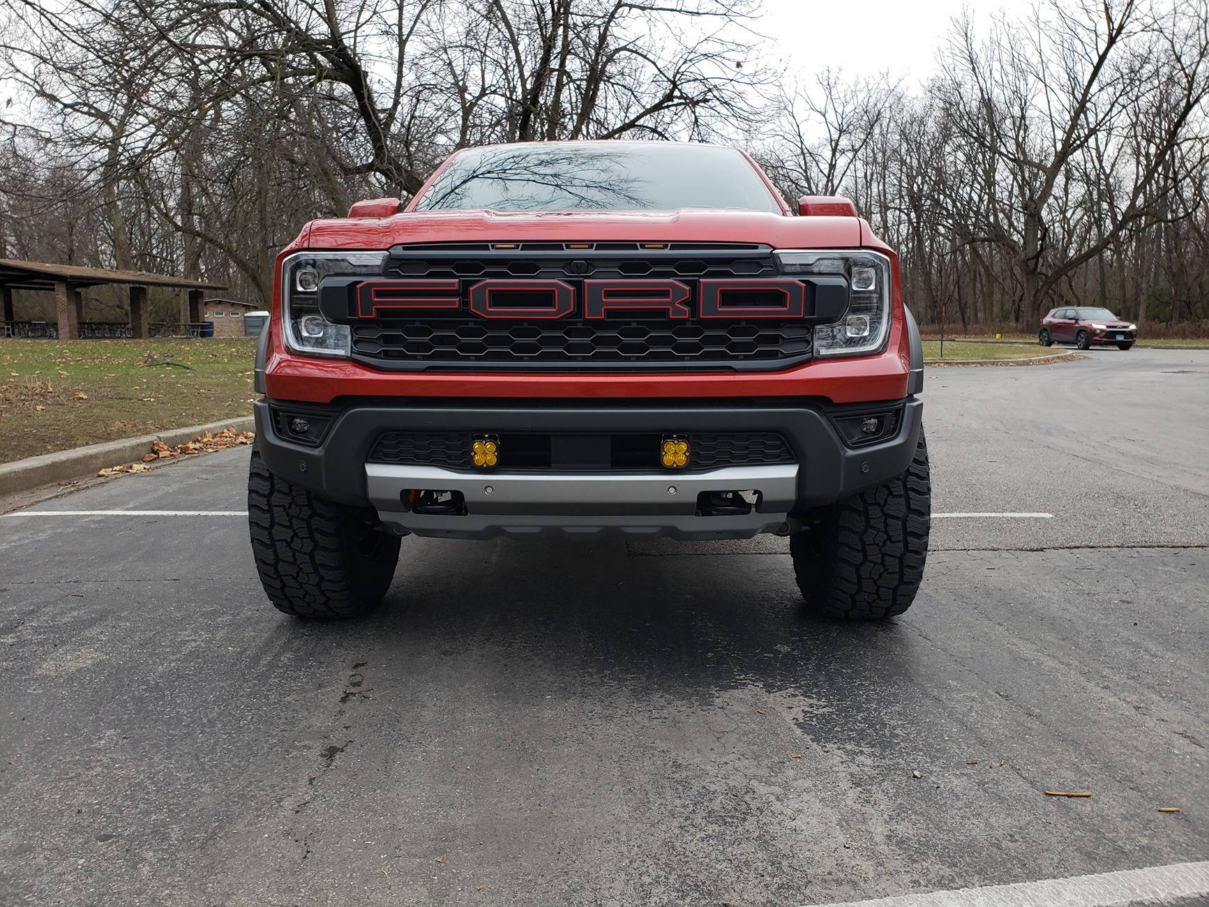 Ford Ranger 35" Mickey Thompson Baja Boss A/T tires + Black Rhino Shogun Wheels on Ranger Raptor 20241210_142800