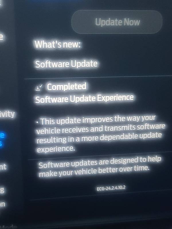 Ford Ranger Got my first OTA sync update 20241211_211039