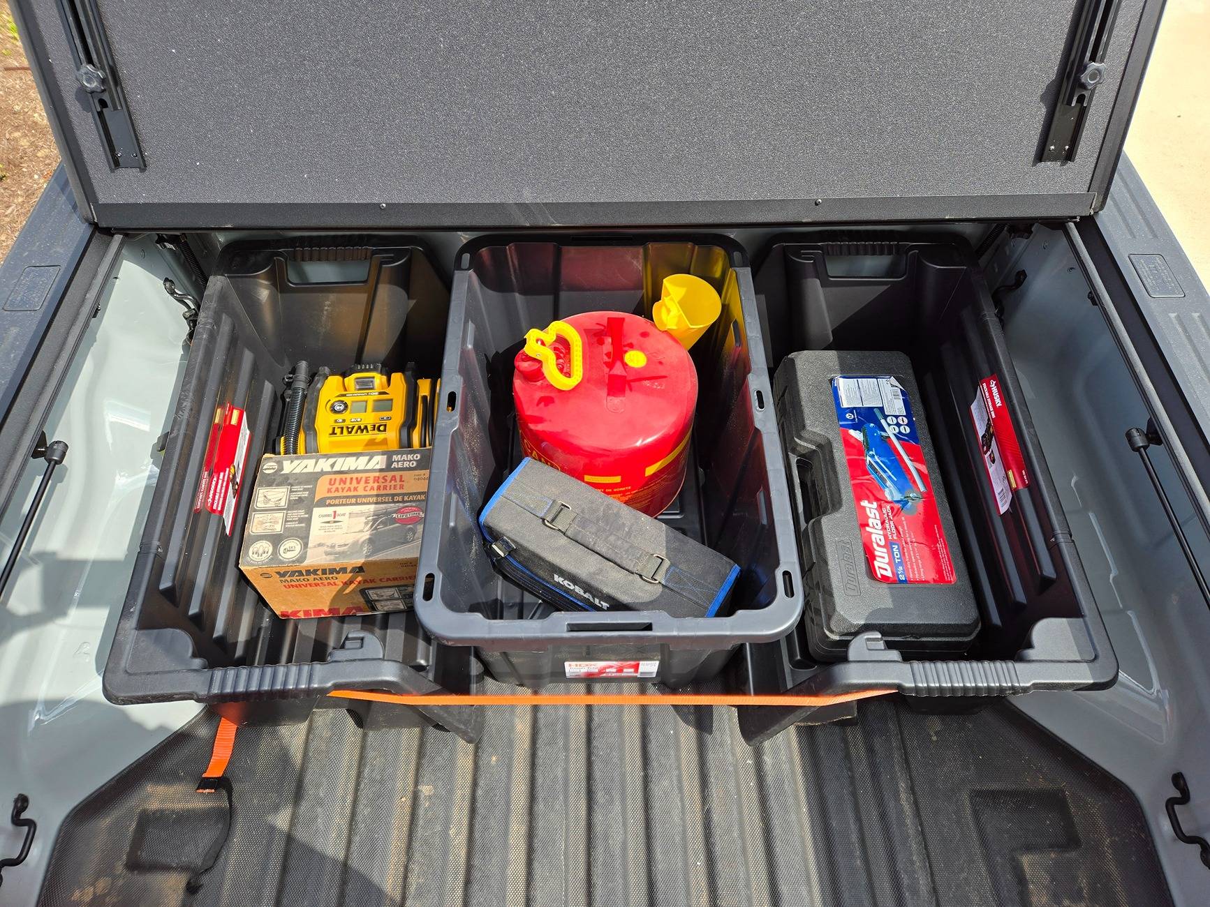 Ford Ranger Tote setup for the bed of the truck. 20250308_113716