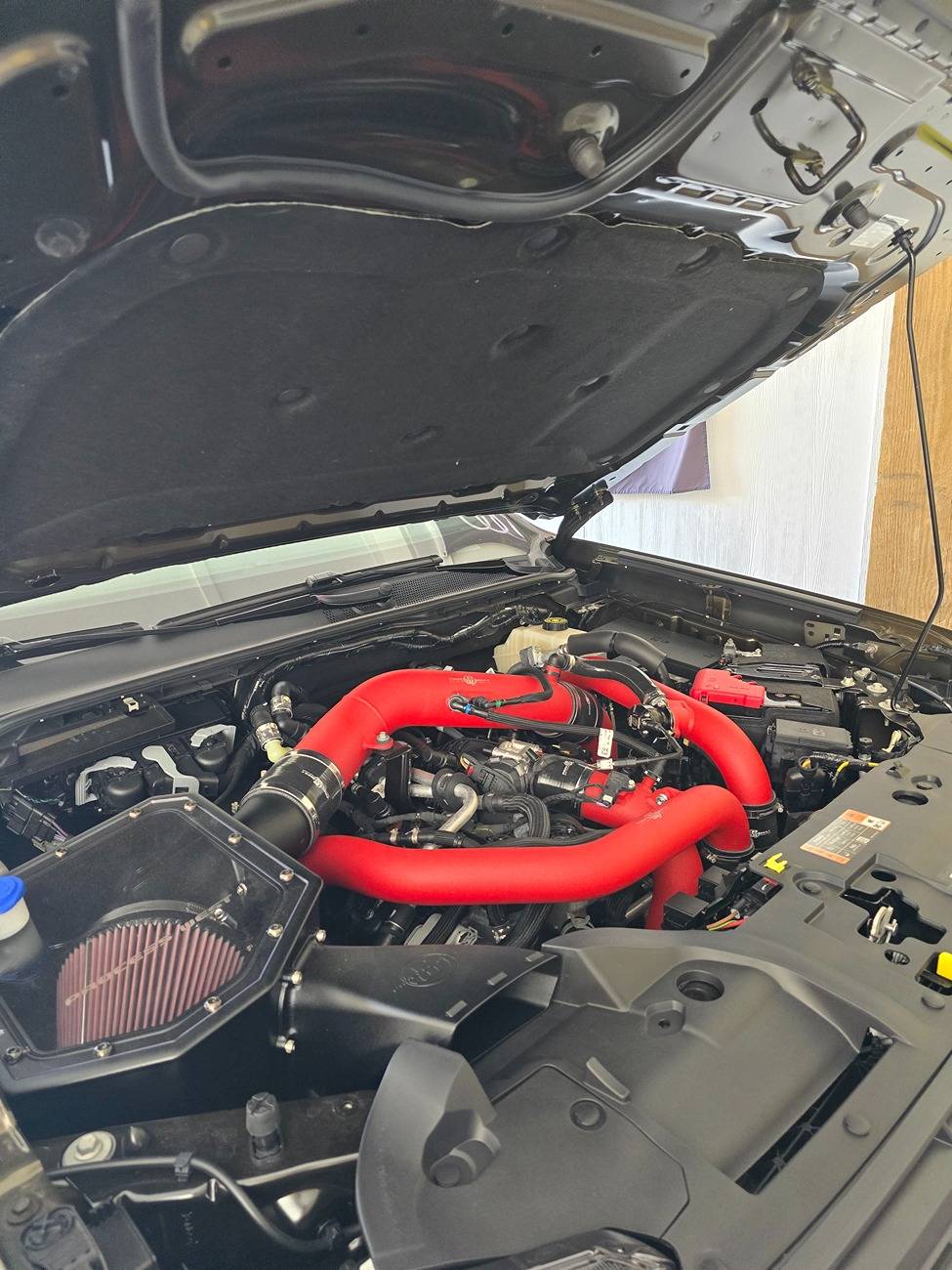 Ford Ranger PW Stage II Intercooler, piping, intake; Miltek exhaust, FP tuner & ADD Front Bumper Install 20250321_151007
