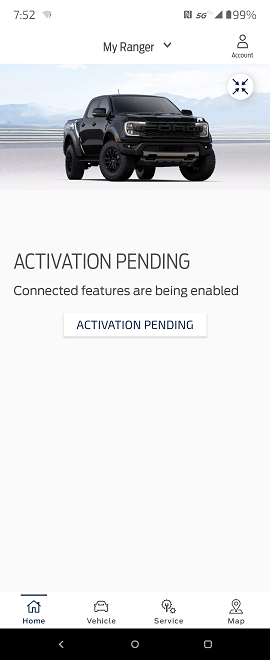 Ford Ranger Ford Pass Active Activation Pendi
