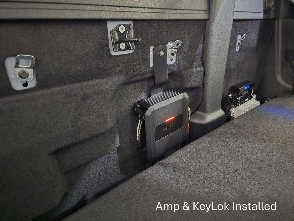 Ford Ranger Another Sub woofer & Amp Installation Amp & Keylok Installed.JPG