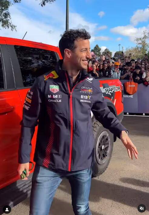 Ford Ranger Ranger Raptor driven by Daniel Ricciardo at Australian GP DanRicGP