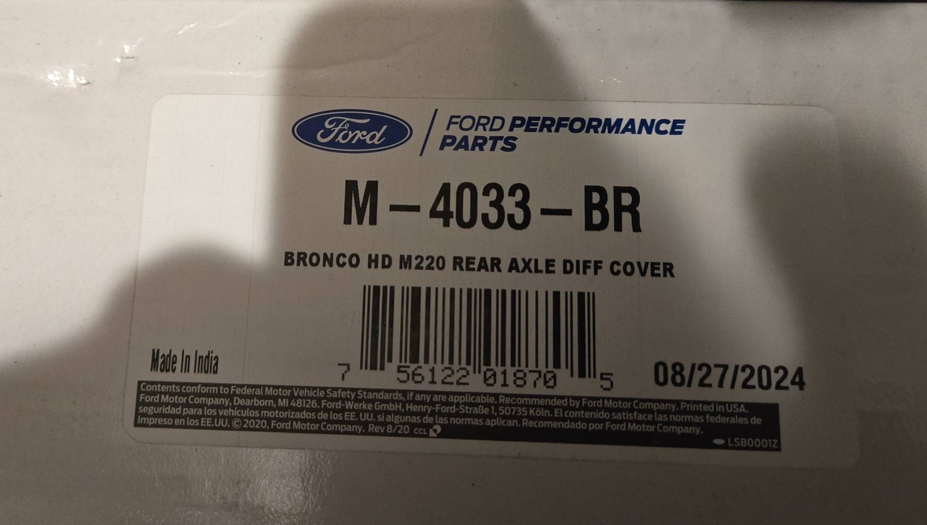 Ford Ranger Aftermarket rear diff cover Non raptor Diff 1