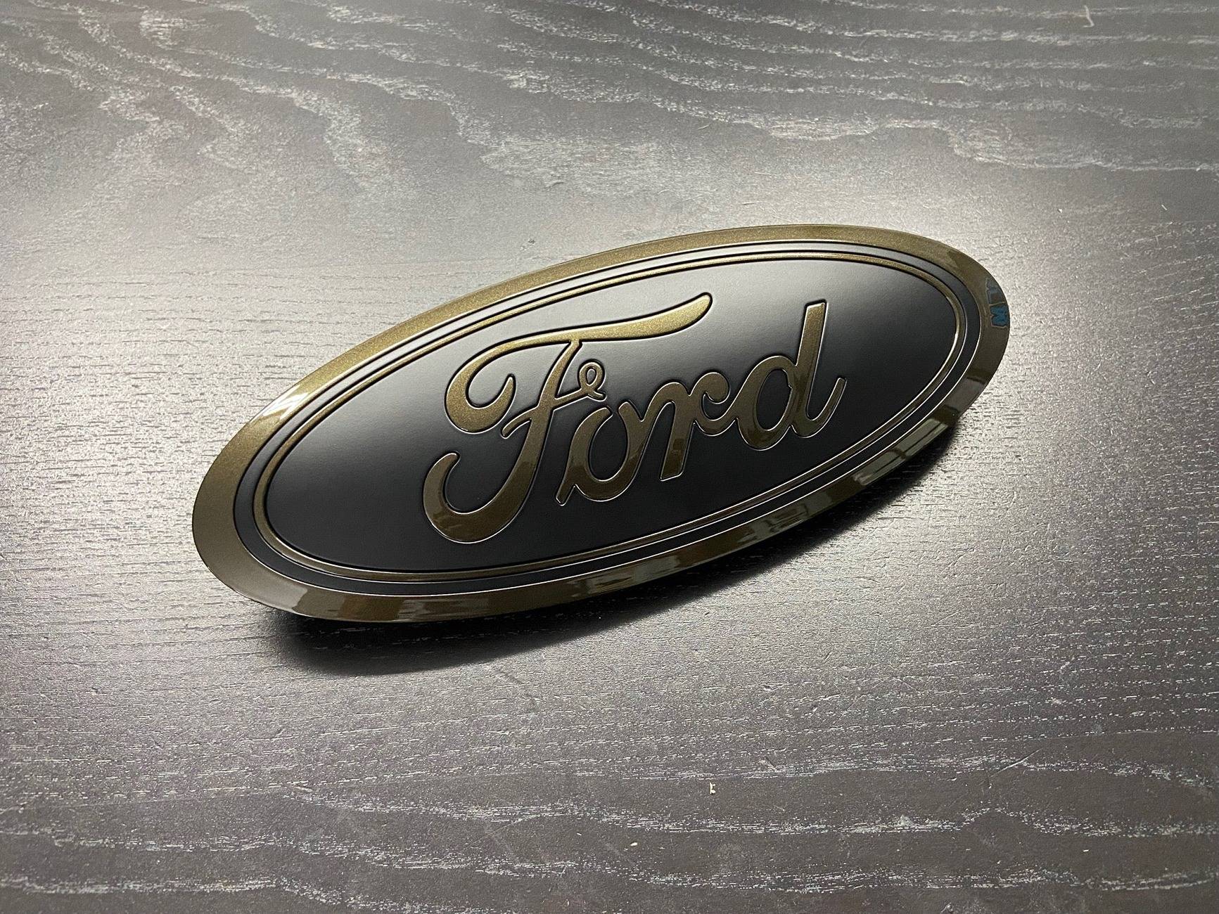 Ford Ranger Blackout Ford badges installed Ford Copper Emblem