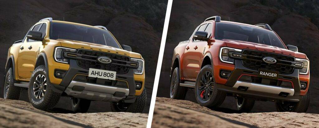Ford Ranger Ford Ranger Stormtrak Debuts In Thailand Ford-Ranger-Stormtrak-VS-Wildtrak-X-1024x410
