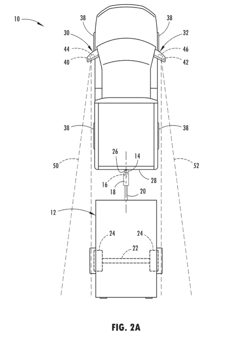 Ford Ranger Ford Patents Automatically Adjusting Mirrors for Trailer Towing ford-trailer-towing-adjustment-mirror-system-3