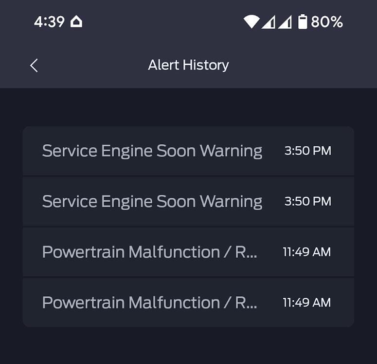 Ford Ranger Service Engine & Powertrain Malfunction fordalert