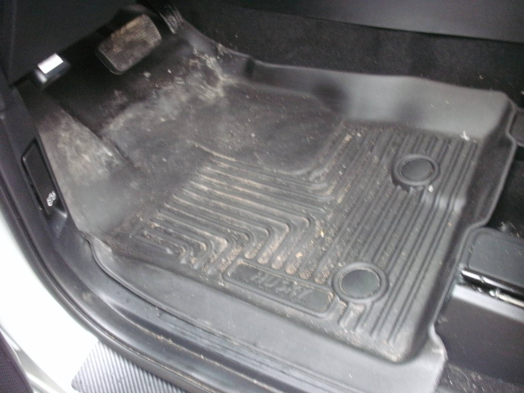 Ford Ranger Husky floor liners installed Front Drn Mat.JPG