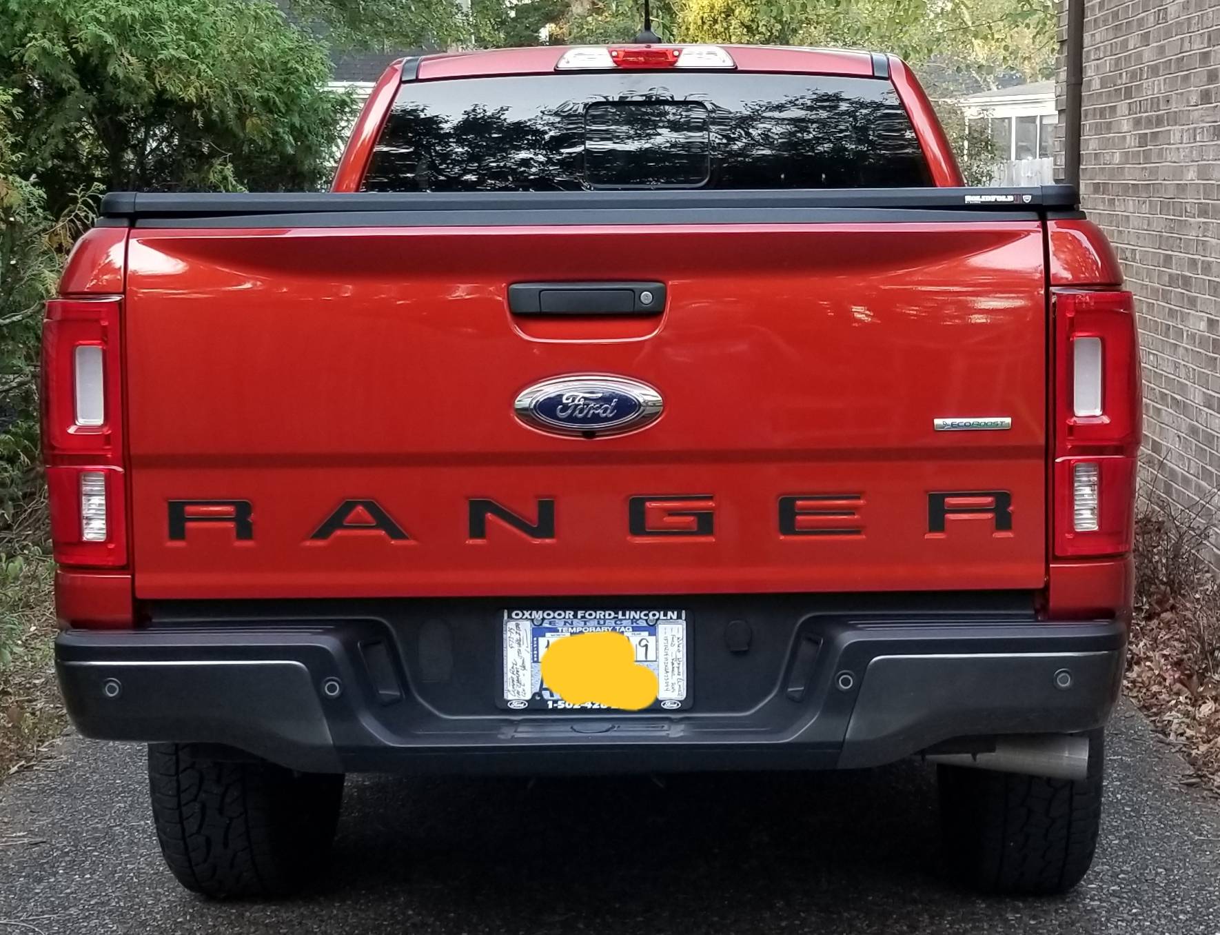 Ford Ranger HOT PEPPER RED Ranger Club Thread Gate Letters
