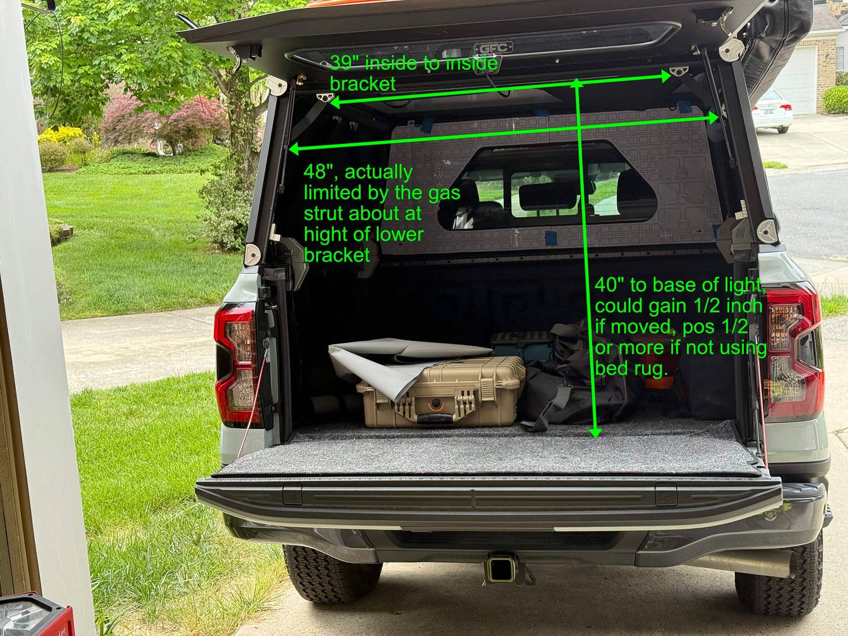 Ford Ranger 1st overnight in the Ranger / GFC GFCmeasure