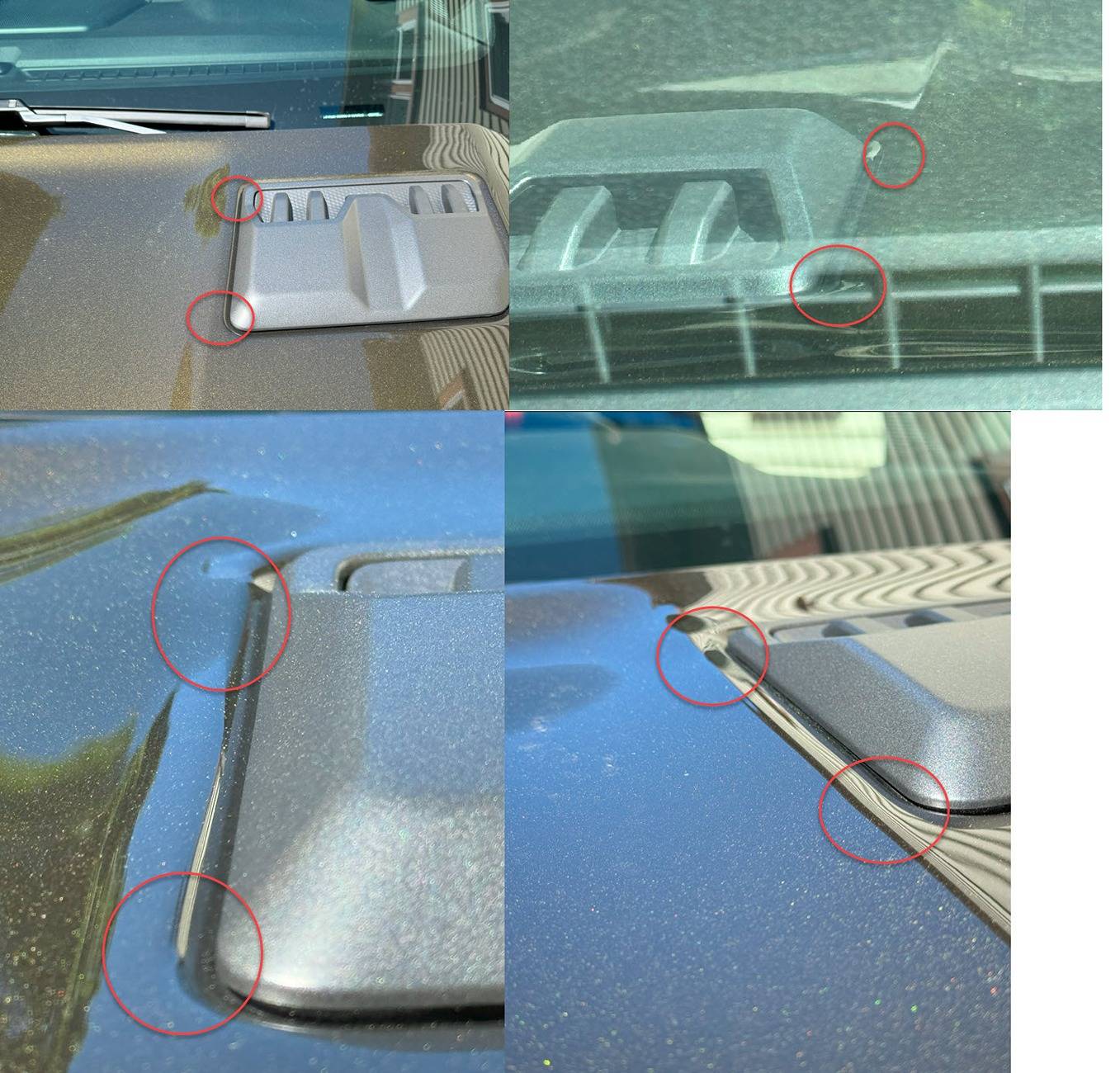 Ford Ranger Article states cosmetic issue with the hood of the 2024 ranger and required a manufacturing change to resolve. Hood Dents