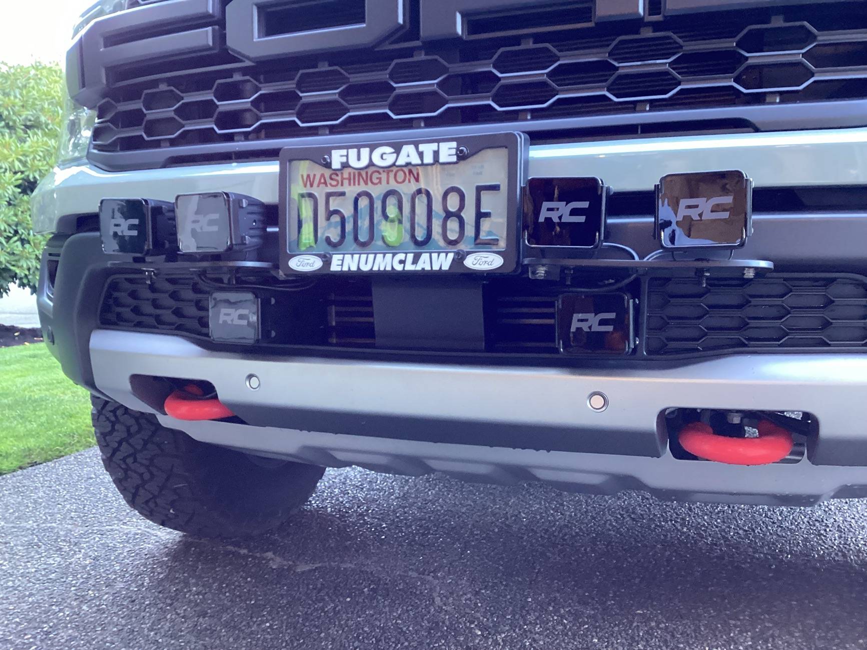 Ford Ranger Baja Designs Squadron Pro installed in Ranger Raptor bumper IMG_0076