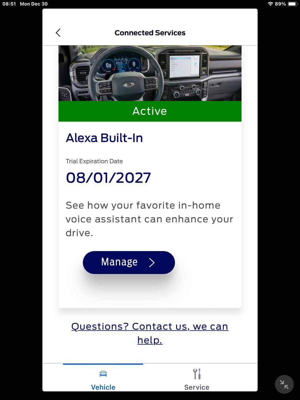 Ford Ranger What functions are supported in the Ranger with FordConnect? Costs? IMG_0119