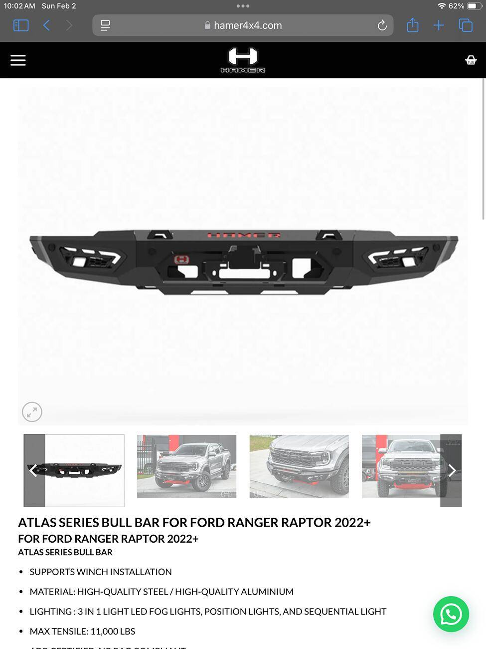 Ford Ranger 2024-2025 Ranger Bumpers IMG_0136