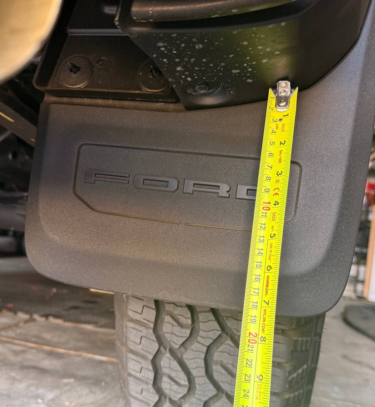 Ford Ranger Need advice for 2025 Ranger Lariat mud flaps IMG_0161