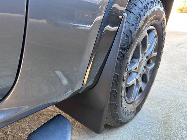 Ford Ranger Weathertech mud flaps installed IMG_0292