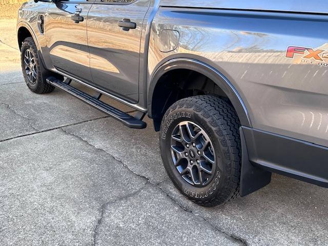 Ford Ranger Weathertech mud flaps installed IMG_0293