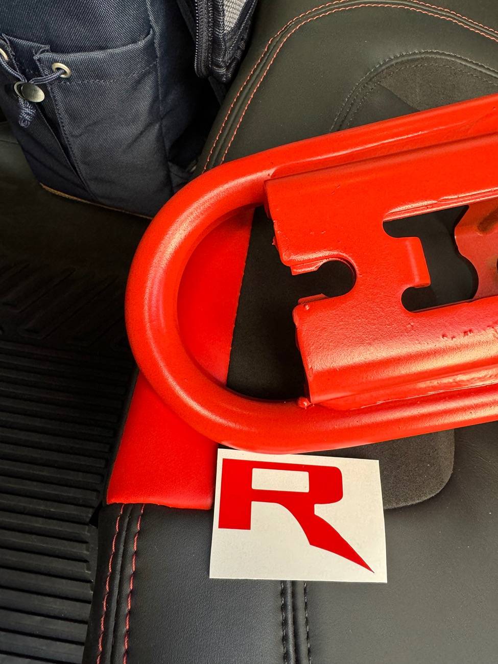 Ford Ranger Ranger Raptor red tow hooks (painted) IMG_0535