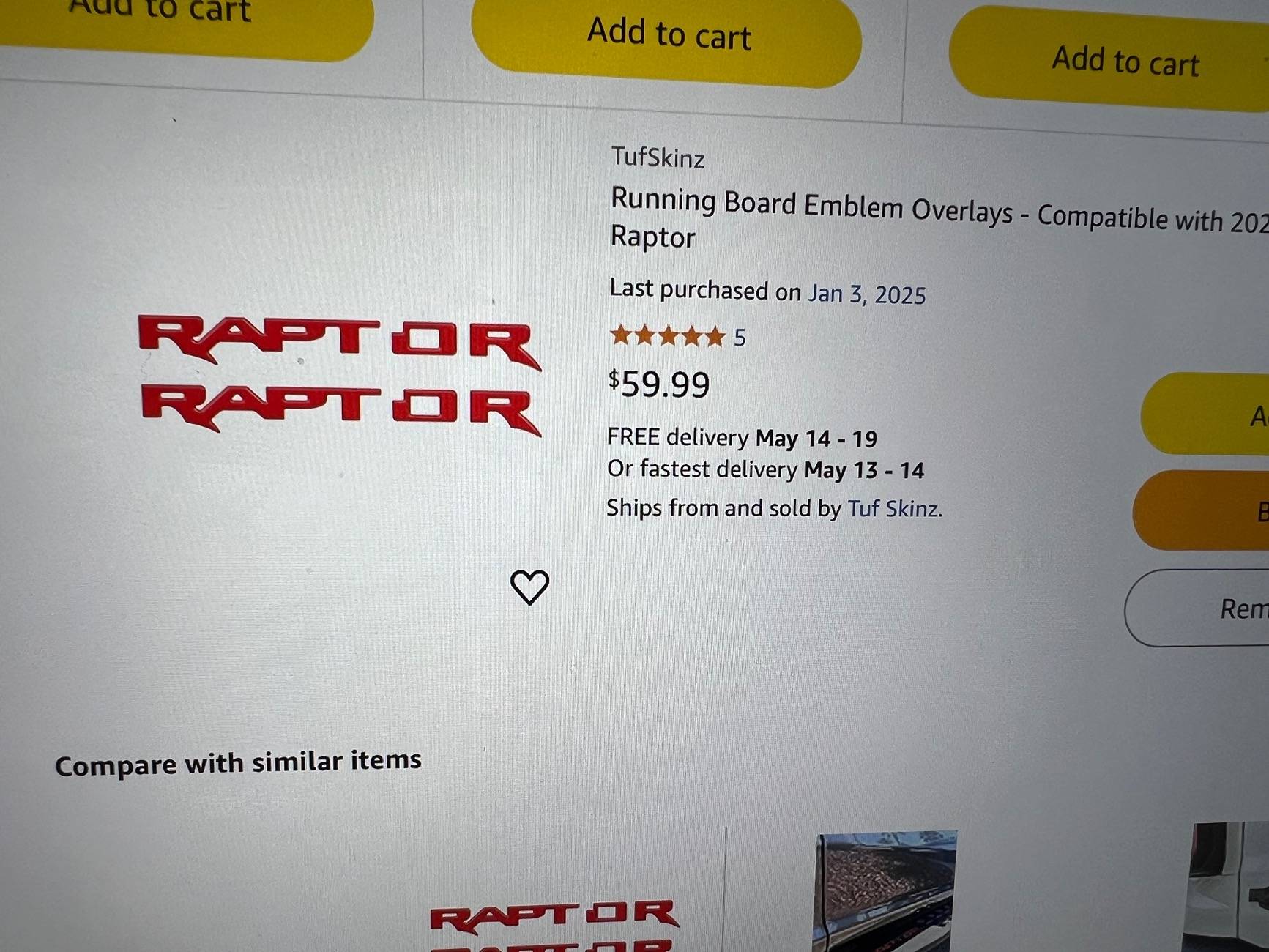Ford Ranger Raptor LED grill lights IMG_0992
