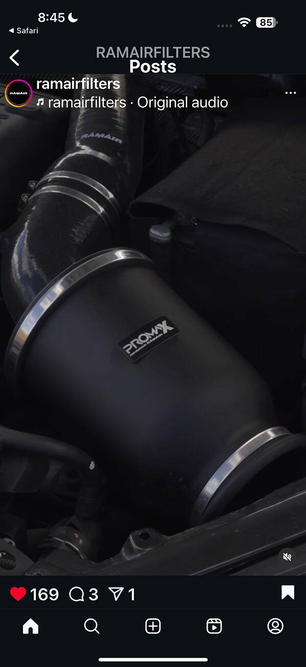 Ford Ranger AFE Cold Air Intake installed on 2024 Ranger Raptor IMG_1159