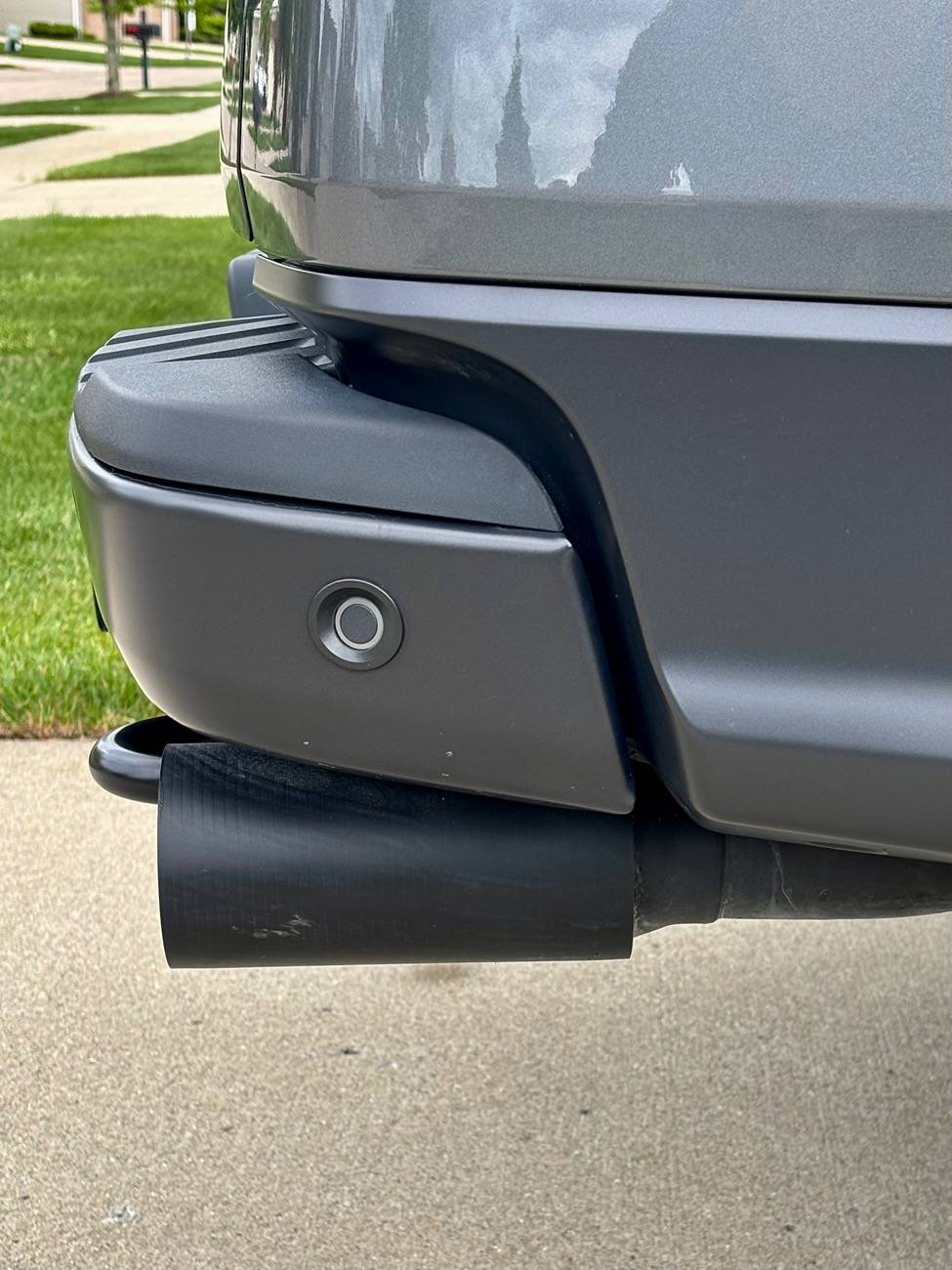 Ford Ranger Exhaust tail pipes / tips black out IMG_1244