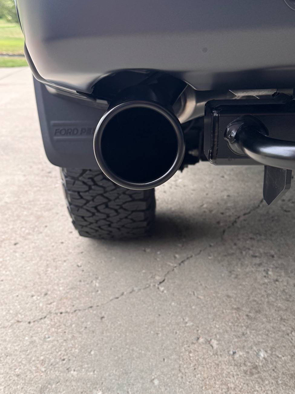 Ford Ranger Spray Painted my exhaust tips IMG_1454