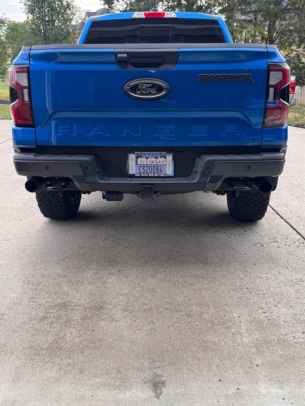 Ford Ranger Spray Painted my exhaust tips IMG_1455
