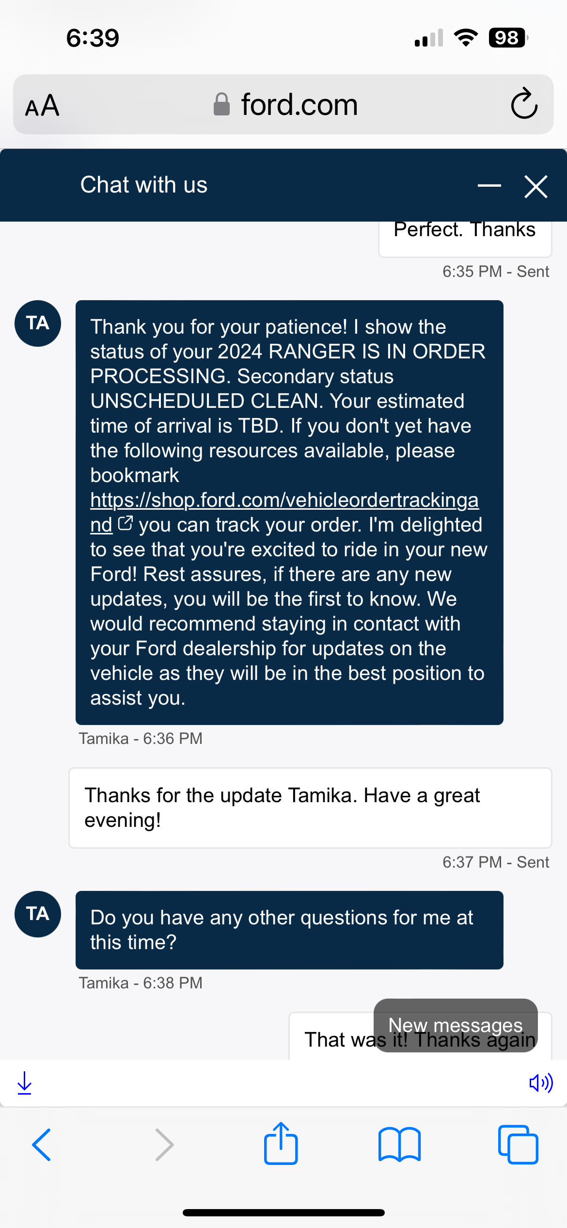 Ford Ranger Update from ford. IMG_1618