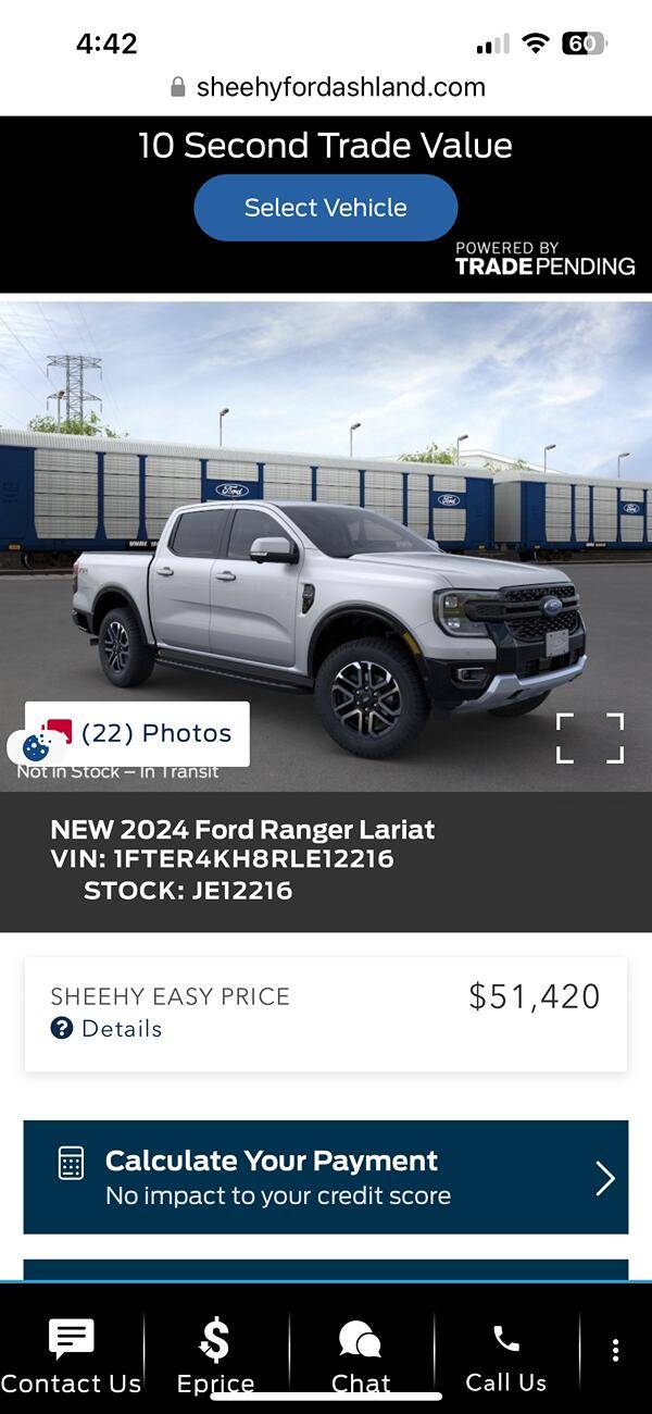 Ford Ranger Order Tracker Status IMG_1676