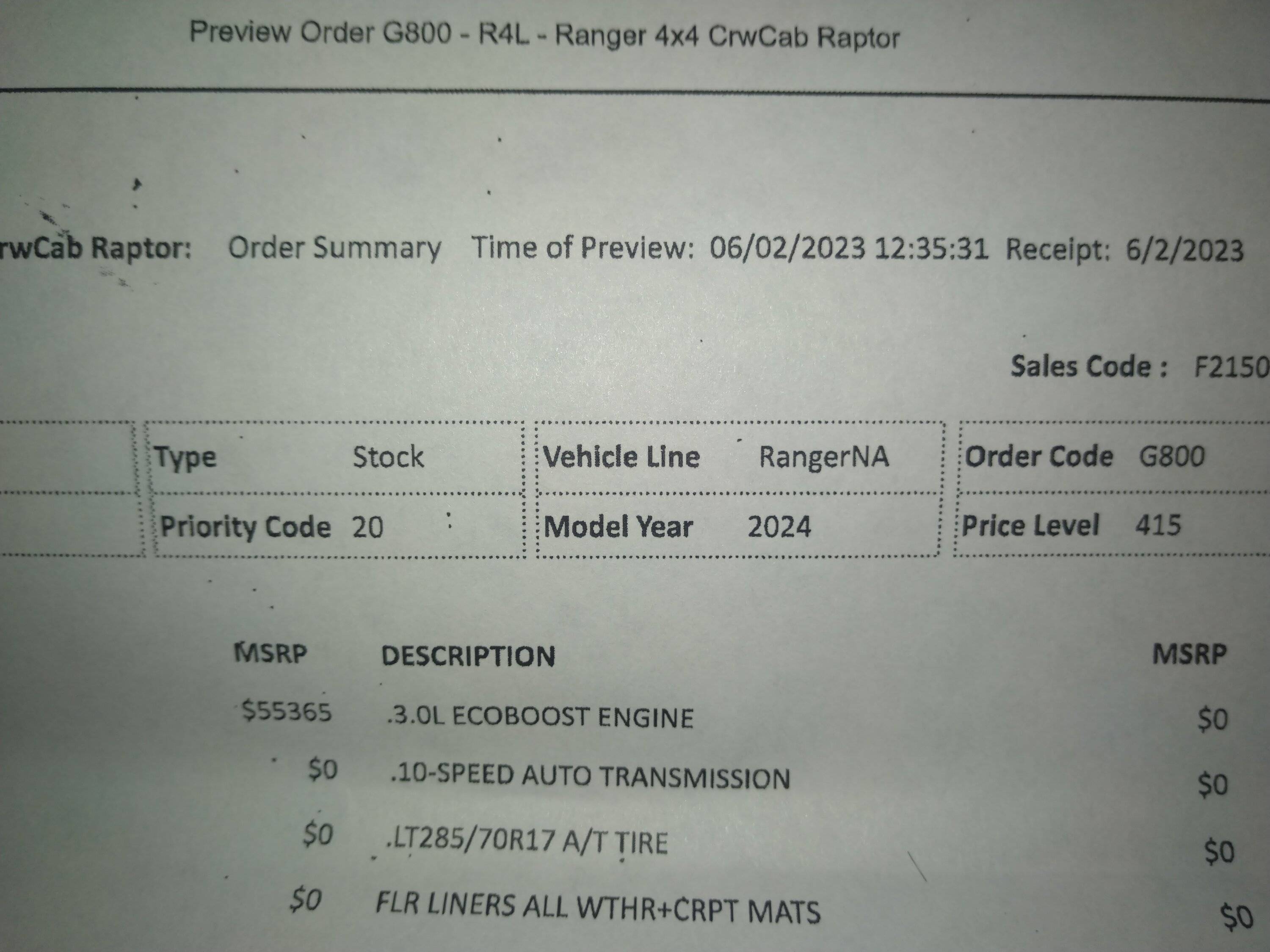Ford Ranger Is this normal? IMG_20230602_134812