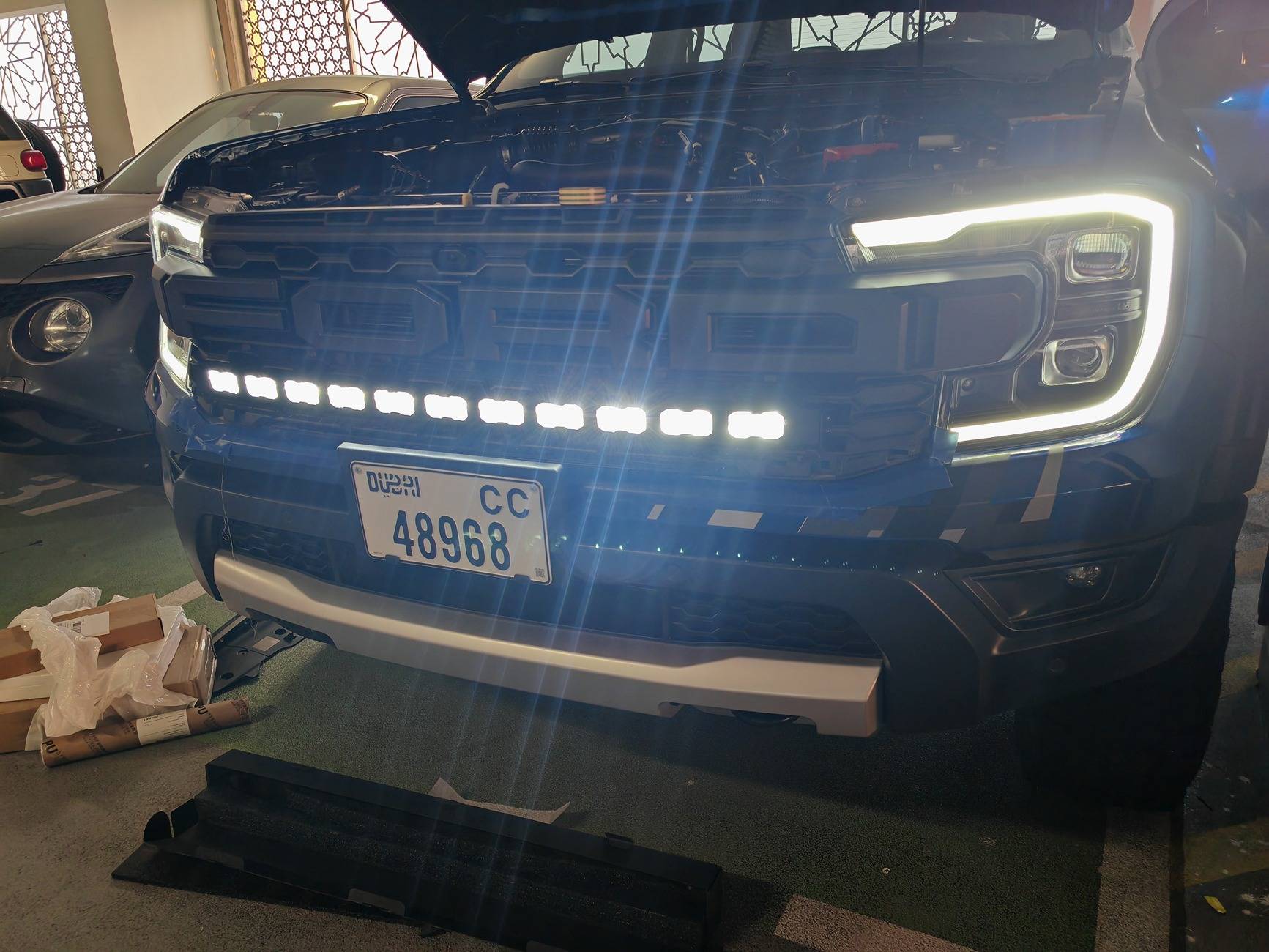 Ford Ranger M&R White light with Amber DRL backglow 40” light bar IMG_20241207_165902