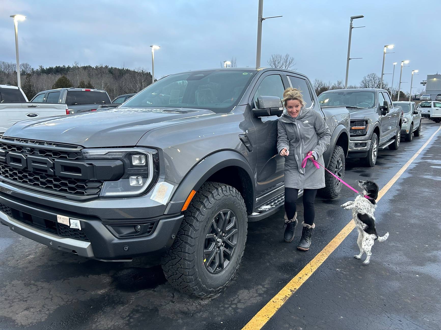 Ford Ranger Watching my 2024 Ranger Raptor get unloaded off delivery truck! 🤩😱 [cold start video added]! IMG_2073