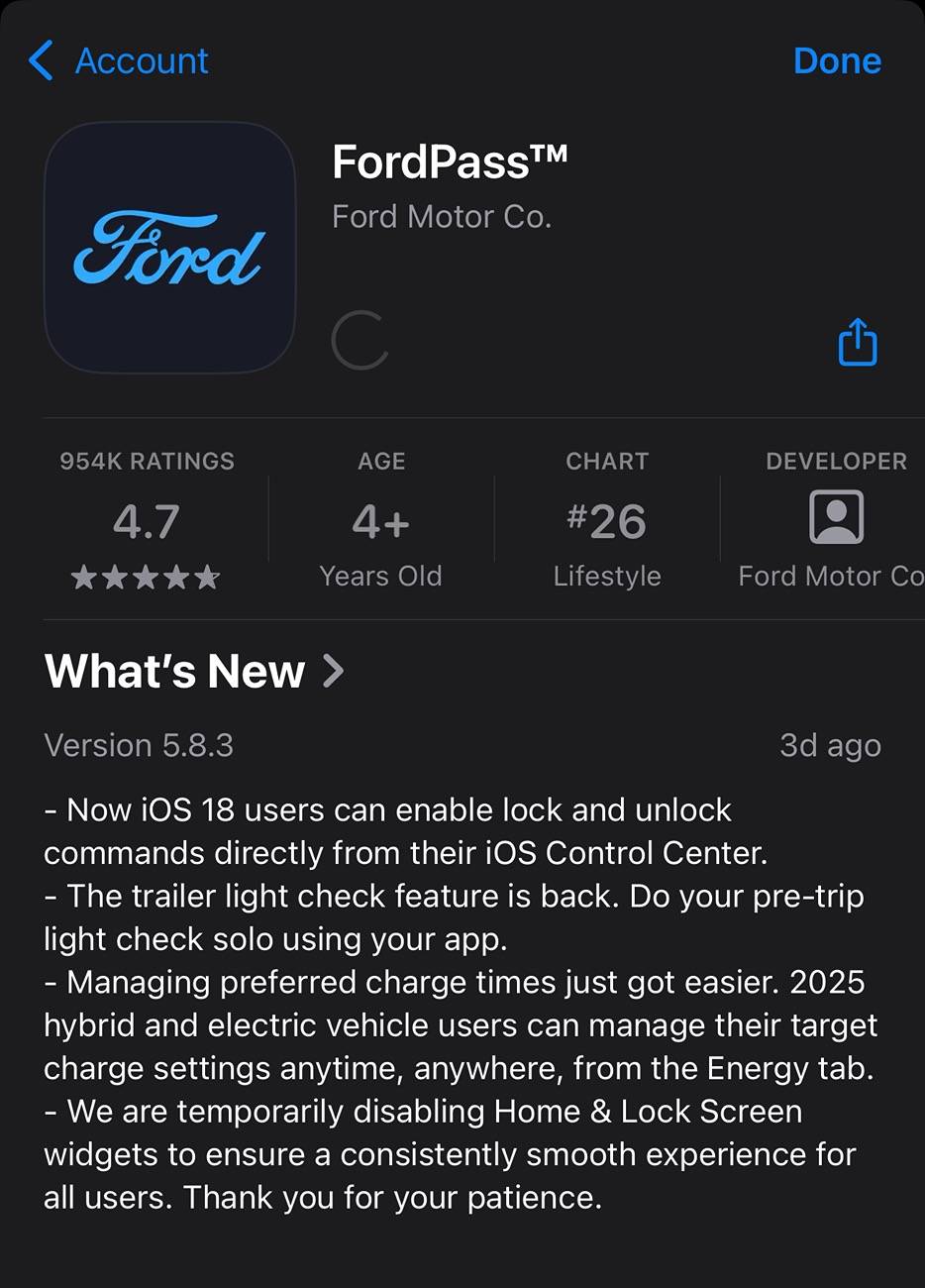 Ford Ranger New Ford Pass App Released IMG_2185