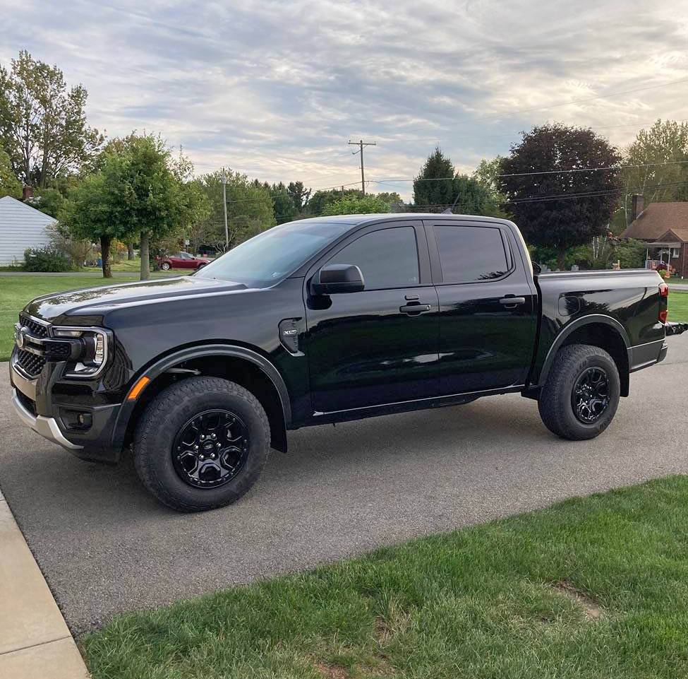 Ford Ranger Bronco Sasquatch Wheels Installed on 2024 Ranger XLT IMG_2235