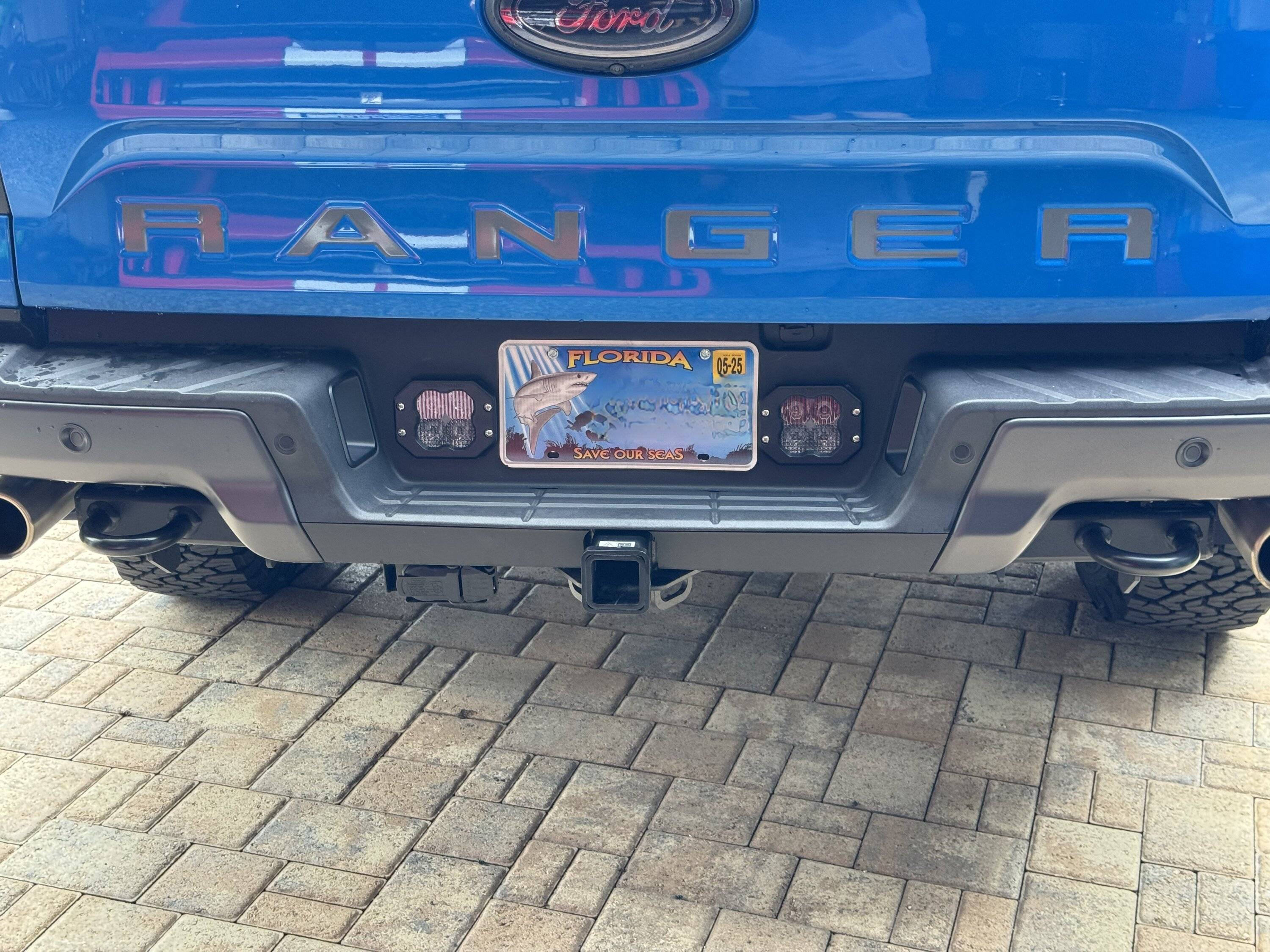 Ford Ranger Diode Dynamics SS3 Sport Combo Installed in Rear Bumper w/ help from 3D print IMG_2651
