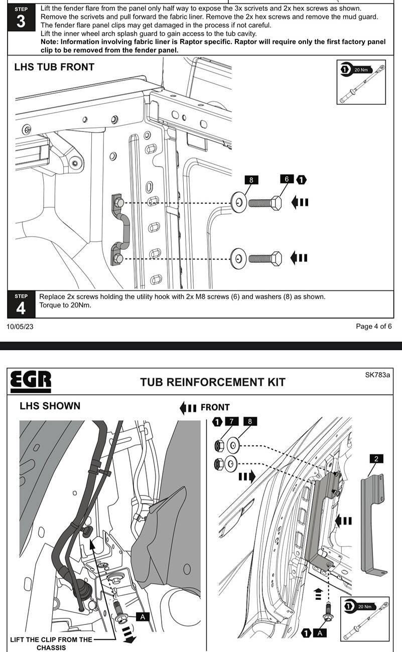 Ford Ranger EGR J BRACES IMG_2713