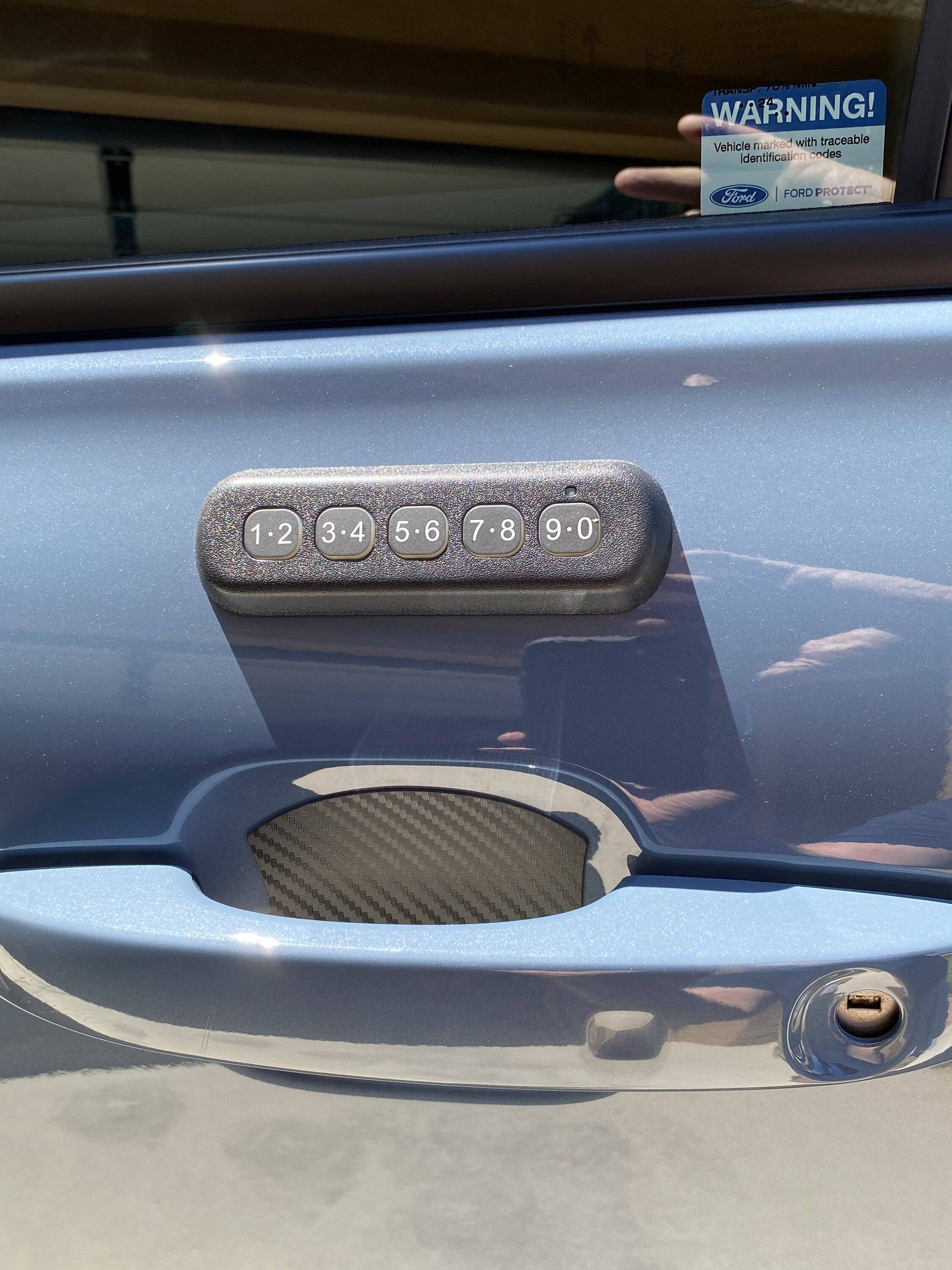 Ford Ranger Ford Accessory Bed Liner and Keypad Installed IMG_2787