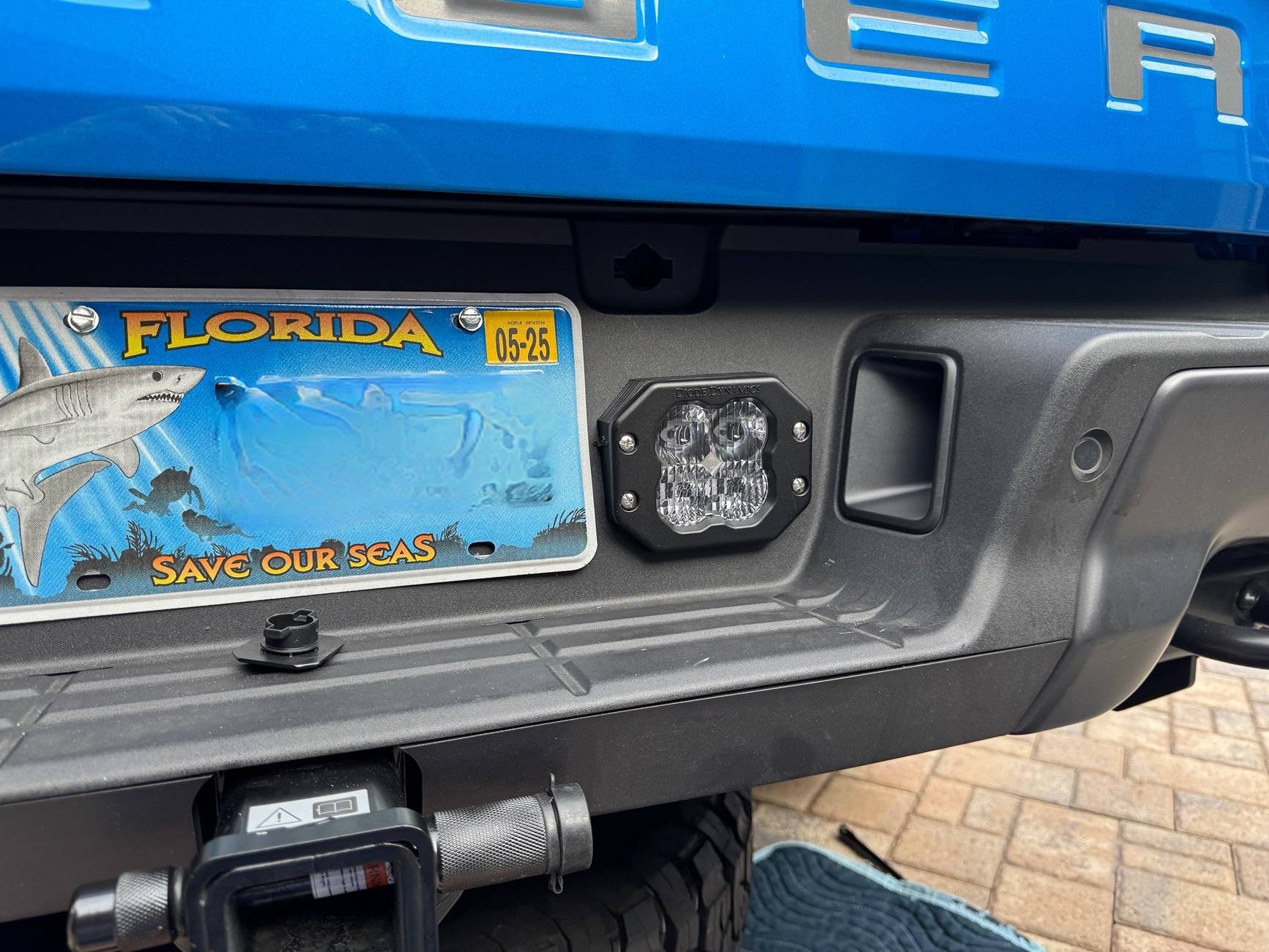 Ford Ranger Diode Dynamics SS3 Sport Combo Installed in Rear Bumper w/ help from 3D print IMG_2820