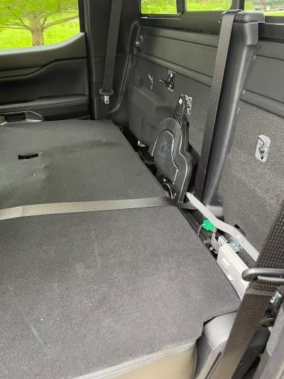 Ford Ranger Center Back Seatbelt Removal IMG_2890