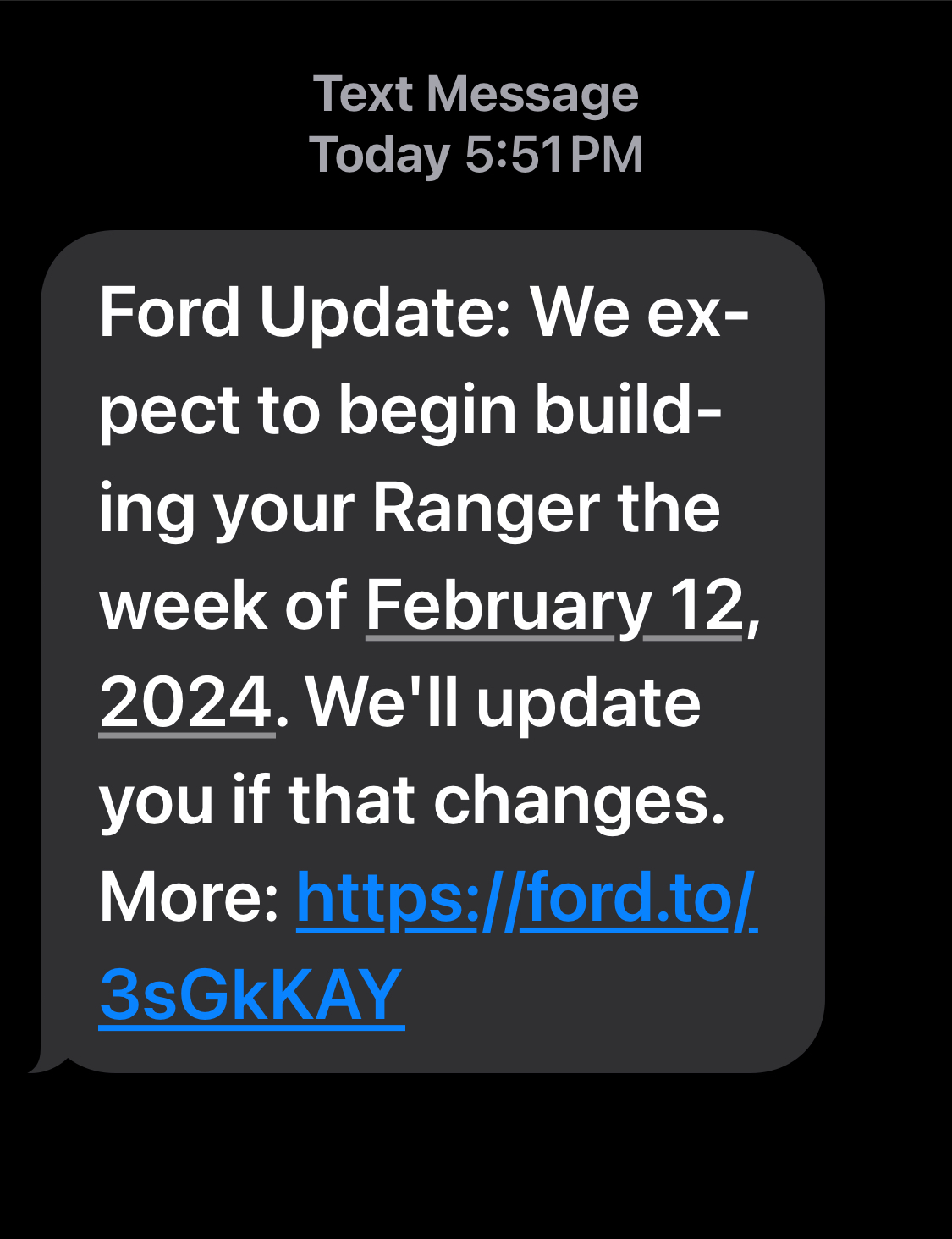 Ford Ranger Update from ford. IMG_3215
