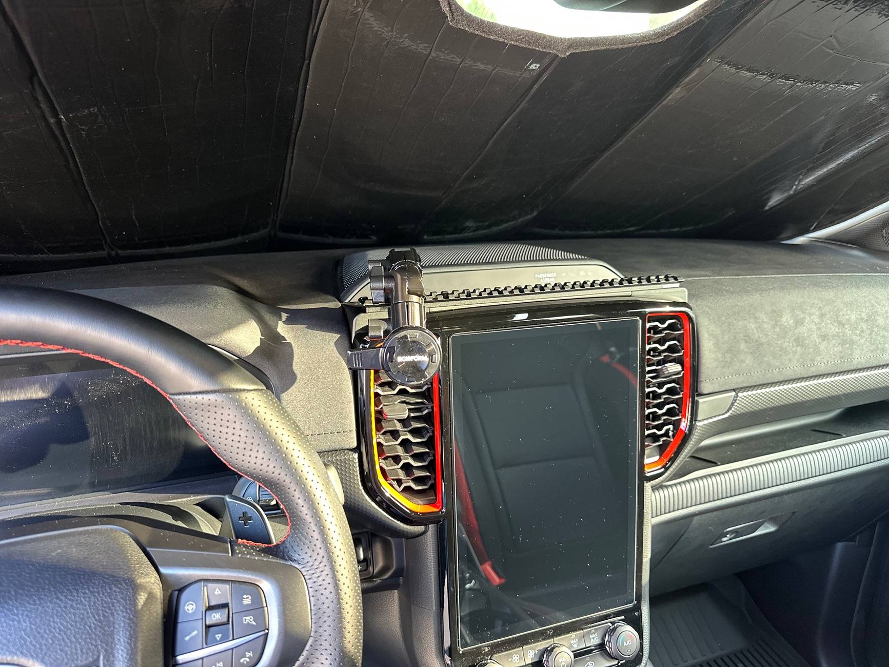 Ford Ranger Tackform TRAXX Dash Mount Install IMG_4095