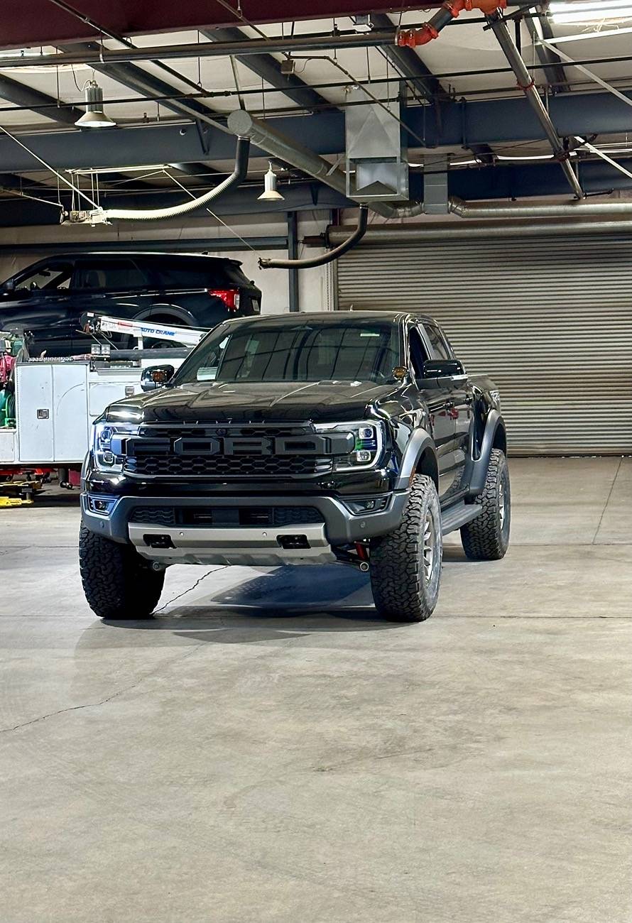 Ford Ranger Bronco Sasquatch Roush wheels with 35s installed on 2024 Ranger Raptor IMG_4161